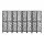 Artiss 8 Panel Clover Black Room Divider, 325x170cm – Eco-Friendly Pine Wood, Foldable, Portable, Crack & Water Resistant