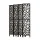 Artiss 8 Panel Clover Black Room Divider, 325x170cm – Eco-Friendly Pine Wood, Foldable, Portable, Crack & Water Resistant
