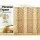 Artiss 8 Panel Room Divider Screen 325x170cm Clover Natural - Pine Wood & Non-Woven Fabric, Eco-Friendly, Foldable