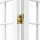 Artiss 3 Panel Room Divider Screen White 131x179cm Solid Pine Wood, Foldable, Eco-Friendly, Non-Woven Fabric