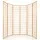 Artiss 6-Panel Room Divider Screen, Natural - Solid Pine & Non-Woven Fabric, 261x179cm, Eco-Friendly & Foldable Design