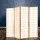 Artiss 6-Panel Room Divider Screen, Natural - Solid Pine & Non-Woven Fabric, 261x179cm, Eco-Friendly & Foldable Design