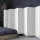 Artiss 8 Panel Room Divider - 348x179cm White, Solid Pine Wood, Eco-Friendly Fabric, Foldable & Space-Saving Design