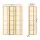 Artiss 3 Panel Room Divider Screen 132x179cm - Natural Pine & Fabric, Eco-Friendly, Portable & Foldable Design