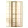 Artiss 3 Panel Room Divider Screen 132x179cm - Natural Pine & Fabric, Eco-Friendly, Portable & Foldable Design