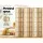 Artiss 6-Panel Room Divider Screen, Natural Pine Wood, 265x179cm, Foldable & Eco-Friendly, with 1-Year Warranty