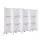 Artiss 8 Panel Room Divider Screen 326x170cm - White, Solid Paulownia Wood, Foldable, Eco-Friendly, with Shelves