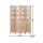 Artiss 4 Panel Folding Room Divider with 12 Rotatable Photo Frames Natural Solid Wood Privacy Screen Partition