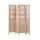 Artiss 4 Panel Folding Room Divider with 12 Rotatable Photo Frames Natural Solid Wood Privacy Screen Partition