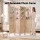 Artiss 4 Panel Folding Room Divider with 12 Rotatable Photo Frames Natural Solid Wood Privacy Screen Partition