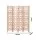 Artiss 4 Panel Room Divider 170cm Natural Wooden Folding Privacy Screen with Geometric Lattice