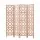 Artiss 4 Panel Room Divider 170cm Natural Wooden Folding Privacy Screen with Geometric Lattice