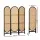 Artiss 3 Panel Room Divider Screen 151x180cm - Paulownia Wood & Rattan, Foldable Privacy Screen for Home & Office