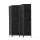 Artiss 4-Panel Room Divider, 163x170cm, Woven Black, Poplar Wood & Rolled Paper, Foldable, Water & Fade Resistant