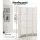 Artiss 4 Panel Room Divider Screen 163x170cm - White Woven Rattan Look, Poplar Wood, Foldable, Eco-Friendly Design