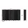 Artiss 8-Panel Room Divider Screen 326x170cm, Woven Black, Poplar Wood, Eco-Friendly, Foldable, Water-Resistant