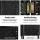 Artiss 8-Panel Room Divider Screen 326x170cm, Woven Black, Poplar Wood, Eco-Friendly, Foldable, Water-Resistant