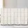 Artiss 8 Panel Room Divider, 326x170cm, Woven White, Poplar Wood, Hand-Woven, Eco-Friendly, Foldable, Lightweight