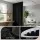Artiss Black Ceiling Mounted Room Divider with Bendable Track and 99% Blackout Curtain 254cm x 213cm