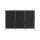 Artiss 3 Panel Room Divider Screen 260x180cm Black Fabric, Foldable, Lightweight, Metal Frame, Home Office Privacy