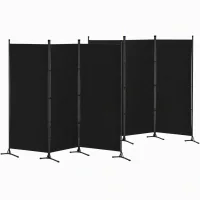 Artiss 3-Panel Room Divider Set of 2 Folding Privacy Screens Black