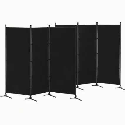Artiss 3-Panel Room Divider Set of 2 Folding Privacy Screens Black
