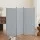 Artiss 3 Panel Room Divider, 260x180cm, Grey Fabric - Foldable, Lightweight, Adjustable with Metal Tube Frame