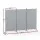 Artiss 3 Panel Room Divider Set of 2 Folding Fabric Privacy Screens Room Separator Grey 260cm x 180cm