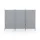 Artiss 3 Panel Room Divider Set of 2 Folding Fabric Privacy Screens Room Separator Grey 260cm x 180cm