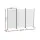 Artiss 3 Panel Room Divider Set of 2 Folding Fabric Privacy Screens with Washable Panels 260cm x 180cm White
