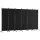 Artiss 6 Panel Room Divider Screen 323cm Black Oxford Fabric, Foldable, Lockable Wheels, Privacy Partition