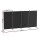 Artiss 4-Panel Room Divider Screen, 345x180cm, Black Velvet - Elegant, Foldable Privacy Solution with Metal Frame