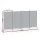 Artiss 4 Panel Room Divider Screen 345x180cm Grey – Foldable, Lightweight, Metal Frame, Adjustable, Home/Office Use