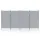 Artiss 4 Panel Room Divider Screen 345x180cm Grey – Foldable, Lightweight, Metal Frame, Adjustable, Home/Office Use