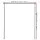 Artiss Adjustable Room Divider Curtain Rod Black – Extendable 82-314cm, Heavy-Duty Metal, Anti-Slip Base, Easy Install
