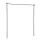Artiss Adjustable Room Divider Curtain Rod Black – Extendable 82-314cm, Heavy-Duty Metal, Anti-Slip Base, Easy Install