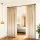 Artiss Adjustable Room Divider Curtain Rod Black – Extendable 82-314cm, Heavy-Duty Metal, Anti-Slip Base, Easy Install