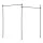 Artiss Adjustable Room Divider Curtain Rod - Extendable Black Metal, 82-314cm Height, 74-355cm Width, 15KG Capacity