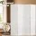 Artiss 4 Panel Room Divider Screen - 164x170cm, Pine Wood & MDF, White Pegboard Design, Foldable & Portable Divider