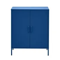 Artiss Buffet Sideboard Metal Cabinet SWEETHEART Blue 80 x 40 x 101.5cm Cold Rolled Steel Storage Organiser