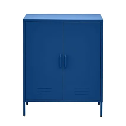 Artiss Buffet Sideboard Metal Cabinet SWEETHEART Blue 80 x 40 x 101.5cm Cold Rolled Steel Storage Organiser