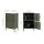 ArtissIn Buffet Sideboard Metal Cabinet - Double Green, 60x40x101.5cm, Modern Storage Solution with Adjustable Shelves