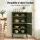 Artiss Set of 2 Green Metal Buffet Sideboard Cabinets 2 Doors Adjustable Shelves Cable Hole Steel Finish