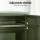 Artiss Set of 2 Green Metal Buffet Sideboard Cabinets 2 Doors Adjustable Shelves Cable Hole Steel Finish