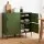 Artiss Set of 2 Green Metal Buffet Sideboard Cabinets 2 Doors Adjustable Shelves Cable Hole Steel Finish