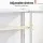 Artiss Glass Display Cabinet 60cm White Wall Mounted or Free-standing with Adjustable Shelves and Tempered Glass Doors