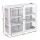 Artiss Buffet Cabinet Sideboards 60cm Glass Display Storage White 10kg Per Shelf 2 Pack