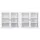 Artiss Buffet Cabinet Sideboards 60cm Glass Display Storage White 10kg Per Shelf 2 Pack