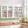 Artiss Buffet Cabinet Sideboards 60cm Glass Display Storage White 10kg Per Shelf 2 Pack