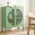 Artissin Elsa Buffet Sideboard Metal Storage Cabinet with Two Doors and Adjustable Shelves Light Green